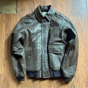 L.L. Bean Goatskin Bomber Jacket